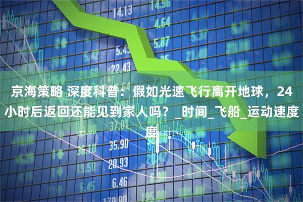 京海策略 深度科普：假如光速飞行离开地球，24小时后返回还能见到家人吗？_时间_飞船_运动速度